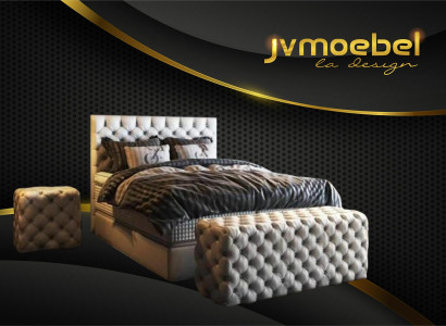 Bett 2x Nachttisch 3 tlg. Schlafzimmer Set Design Luxus Möbel Modern Betten Neu